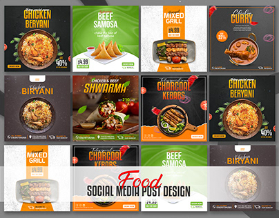food social media post design/food banner design