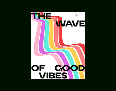 The waves of good vibes Poster