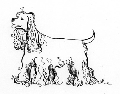 Pen and Ink Dog Series