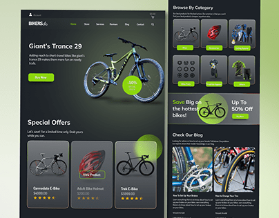 Bike Ecommerce UI Design