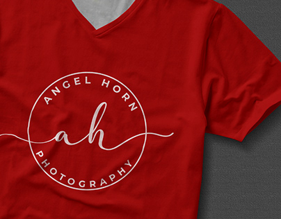 Angel Horn Photography | Signature logo | ah initials