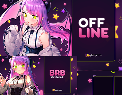 Kawaii Stream Overlay Projects | Photos, videos, logos, illustrations and  branding on Behance