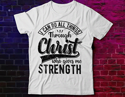 Bible Verse/Christian T-shirt Design for your POD