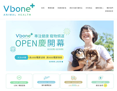vbone+ logo網頁設計