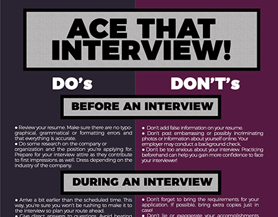Ace That Interview! Infographic