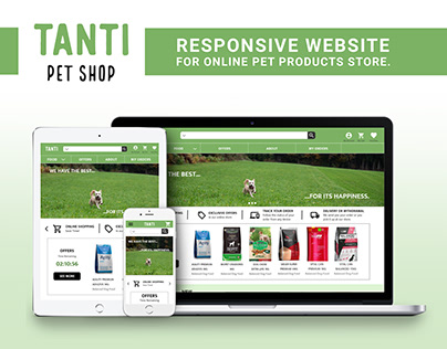 Tanti Pet Shop - Responsive Website