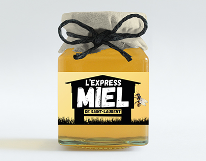 École Saint-Laurent - Étiquette pot de miel