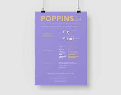 Póster Tipográfico | POPPINS
