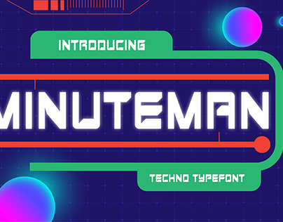 MINUTEMAN – Techno Typefont