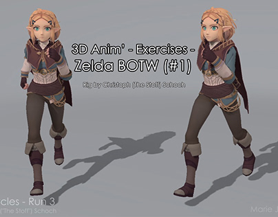3D Anim - Exercises - Zelda BOTW (#1) (March 2020)