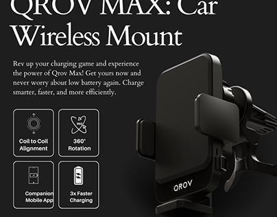 Upgrade Your Drive with QROV Car Mount Wireless Charger