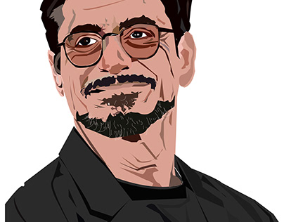 Robert Downey Jr vector digital painting