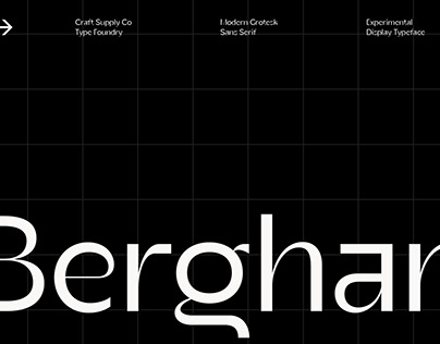 Berghan – Modern Grotesk | FREE FONT DOWNLOAD
