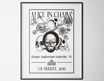 Poster design "Alice in Chains"