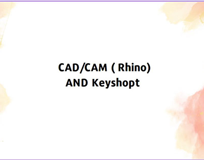 Practice of CAD/CAM ( Rhino) AND Keyshopt software