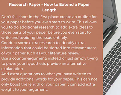 Tips on How to Extend a Paper Length