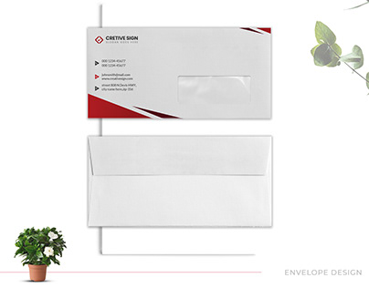clean & modern envelope design
