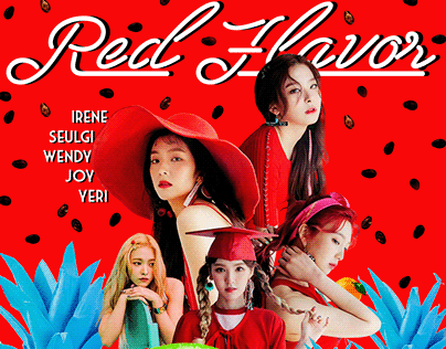 Red Velvet title tracks as Movie Posters