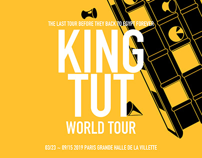 King Tut World Tour Exhibition Poster Design