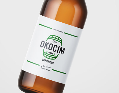 Beer rebranding - Okocim Jasne Pełne label // 2019