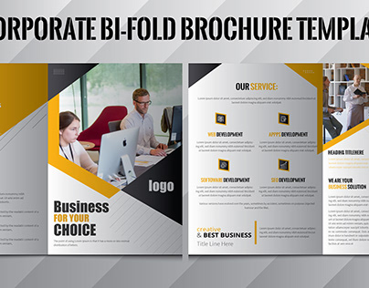 Corporate Bifold Brochure Template, Brochure Template