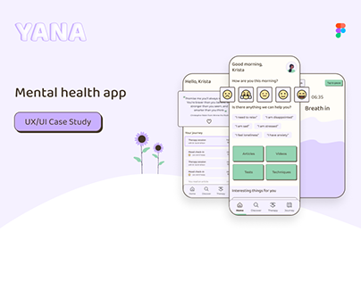 YANA mental health mobile app