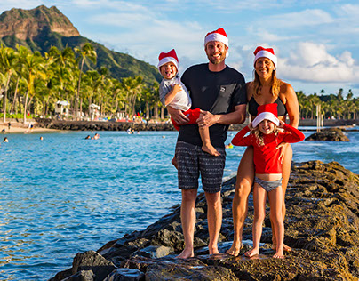Waikiki Christmas Card Shoot