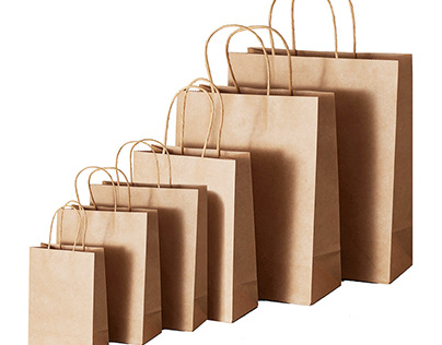 Unique Look Brown Kraft Bags with Handle in 2021.