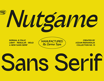 Nutgame Typeface