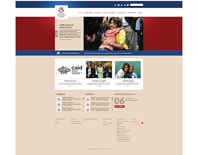 Diseño Página Web - Despacho Primera Dama