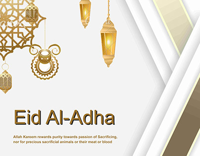 Gold Modern Eid Al- Adha Instagram Post