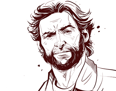 Hugh Jackman, Wolverine - quick sketch