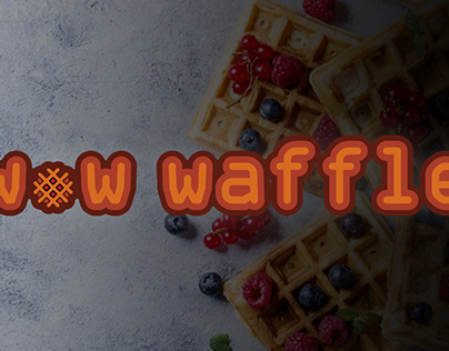 waffle logo & menu