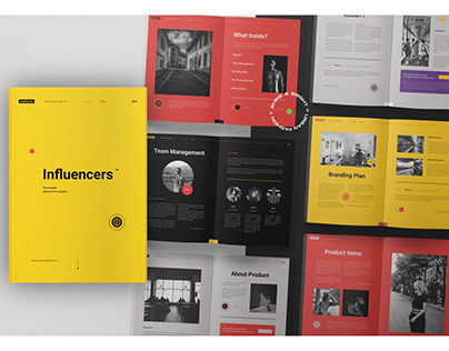 Influencers Bussines Brand Magazine Brochure