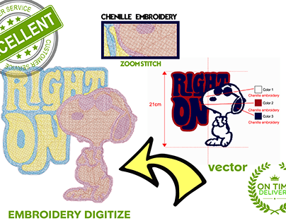 Embroidery digitize