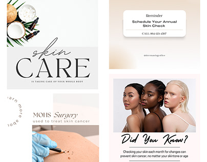 Dermatology Branding + Logo + Social Media