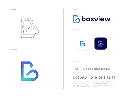 B Letter App Logo Design