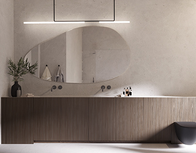 Bathroom designed by Studio O.