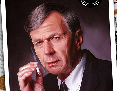 Cigarette Smoking Man (The X-Files) Portrait