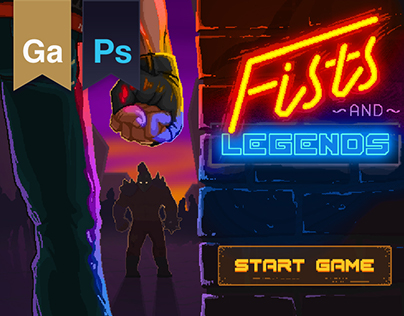 fists and legends. pixel art game