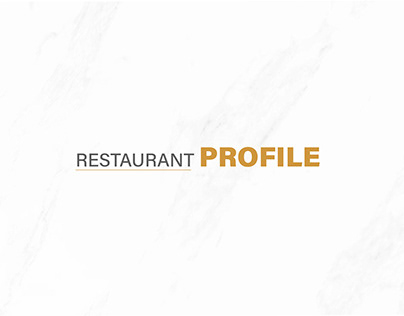 restaurant profile
