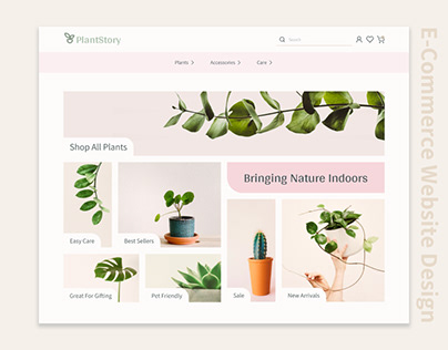 PlantStory | E-commerce Website Design