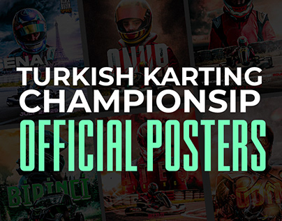Turkish Karting Championship Official Driver Posters