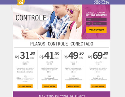 Landing Page - OI CONTROLE CONECTADO
