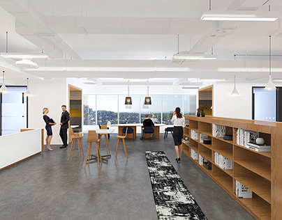 interior rendering__modern office