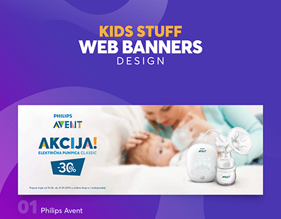 KIDS web banners design