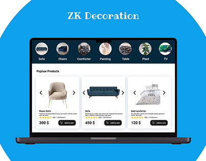 ZK Decoration | UI website with Animation