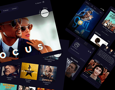 Movie streaming website UI UX design