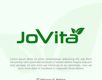 Jovita - Word Mark Logo design - Nikson D. Palma