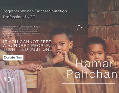 Poster for an NGO about malnutrition.